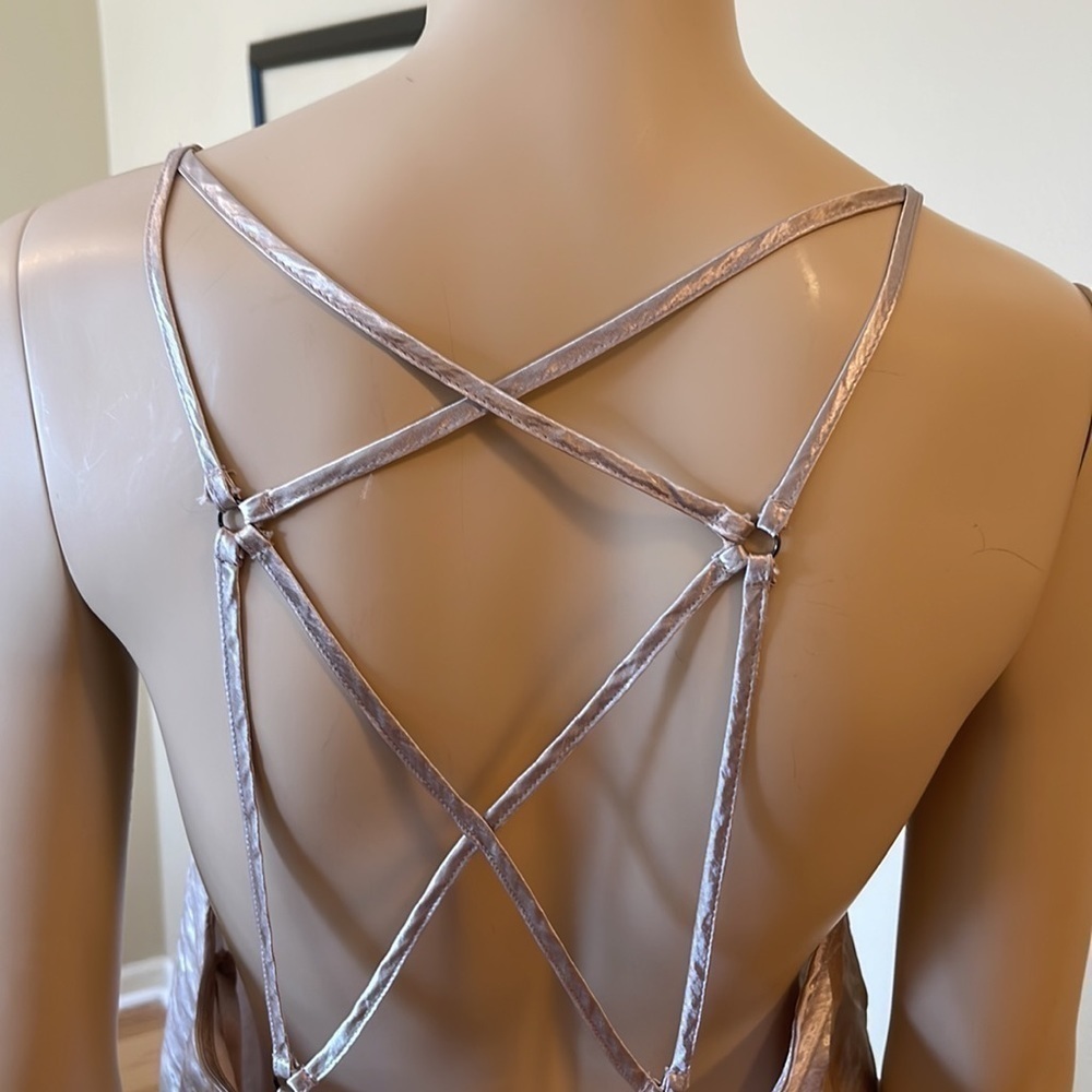 FREE people silver haze tank/Cami top. size M. D/8/A1439 - Picture 6 of 8